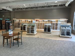 hard surface flooring samples in flooring store Lehigh Valley, PA